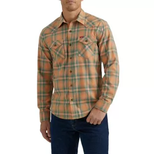 Men's Slim Fit Long Sleeve Woven Twill Shirt