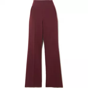 Stretch Cady Wide Leg Trousers