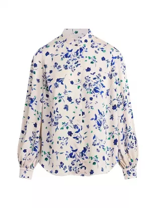 The Lauren Floral Button Front Top