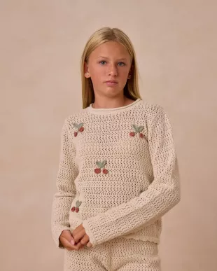 Teen Crochet Knit Pullover