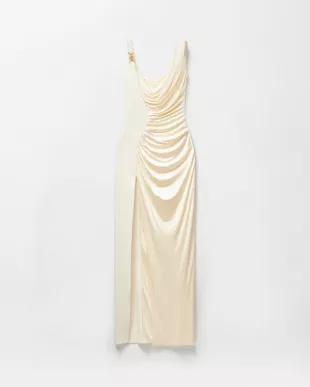 Viscose Liquid Jersey Draped Gown