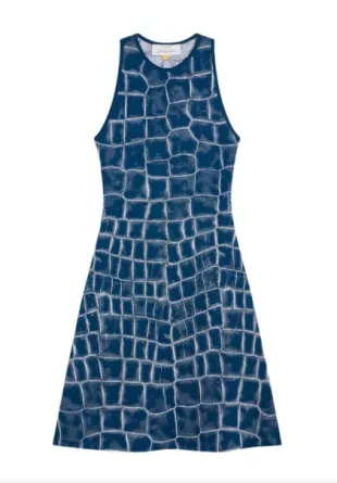 Crocodile Jacquard Dress