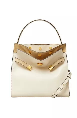 Large Lee Radziwill Leather Top Handle Bag