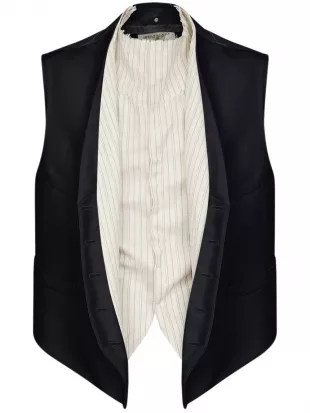 Striped Panel Waistcoat