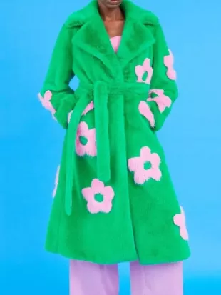 Elsbeth S03 Carrie Preston Green Flower Coat