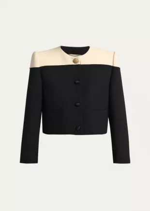 Two Tone Wool Jacket
