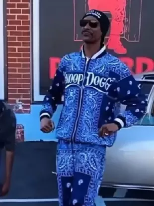 Snoop Dogg Blue Bandana Tracksuit