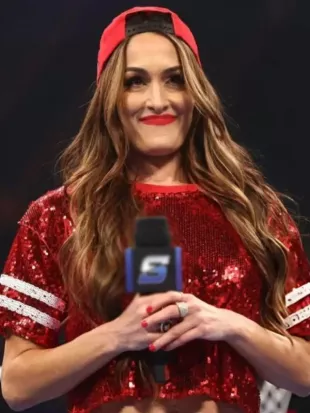 Nikki Bella SmackDown 2026 Sequin T-Shirt