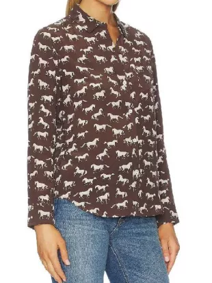 The Neighborhood S08 Beth Behrs Horse Printed Shirt