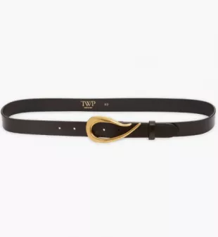 Snake Buckle Leather Belt
