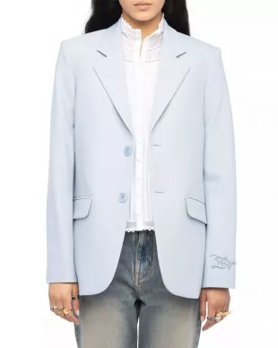 Vanille Notched Collar Blazer