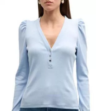 Dekalb Puff-Sleeve Top