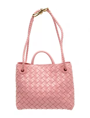 Intrecciato Andiamo Pink Shoulder Bag