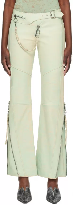 Nihil Blue Leather Pants