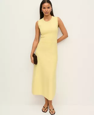 Scalloped Midi Dress