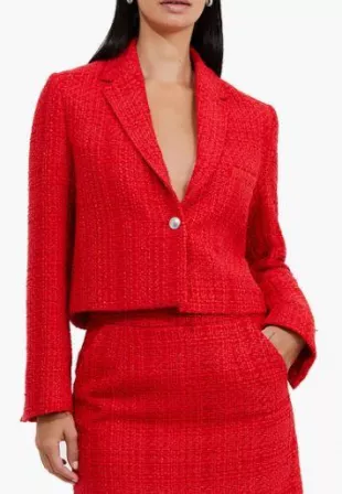 Azzurra Tweed Crop Blazer