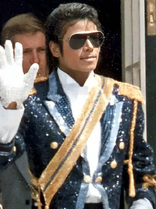 Michael Jaafar Jackson Blue Sequin Jacket