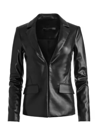 The Neighborhood S08 Tina Black Leather Jacket