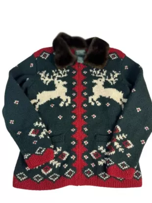 Will Trent S04 Nico Reindeer Christmas Cardigan
