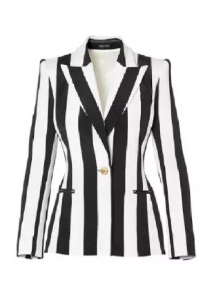 American Idol S24 Paula Abdul Stripe Suit