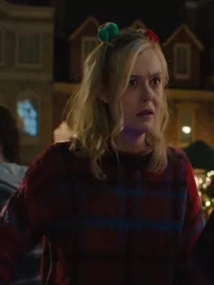 Margos Got Money Troubles Elle Fanning Plaid Sweater