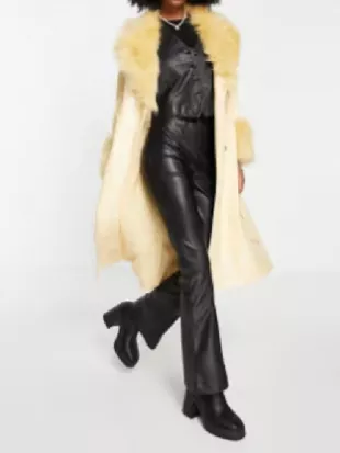 Saturday Night Live UK 2026 Emma Sidi Butter Yellow Fur Coat