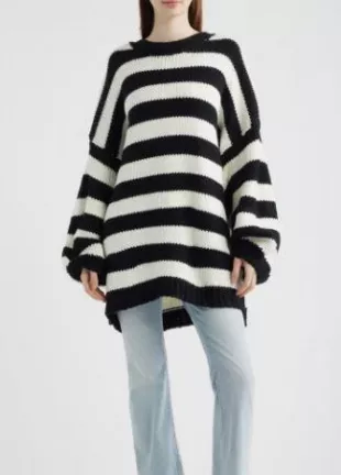 Jailbird Stripe Chunky Knit Sweater