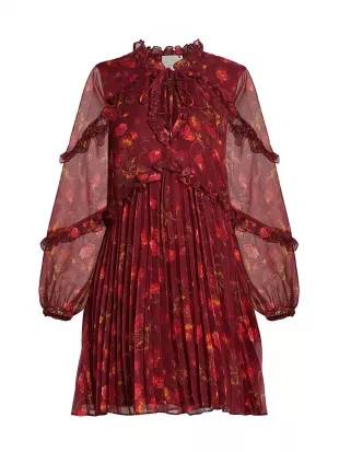 Robin Floral Chiffon Minidress