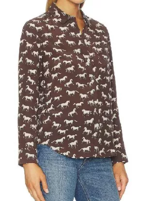 The Neighborhood S08 Beth Behrs Horse Printed Shirt