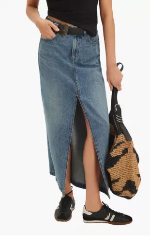 Nothing Better Denim Maxi Skirt