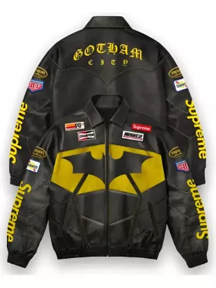 Supreme The Batman Leather Jacket
