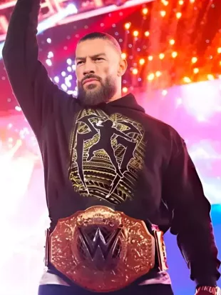 Roman Reigns Monday Night RAW 2026 Black Hoodie