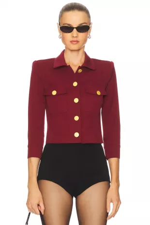 Kumi Button Front Crop Jacket