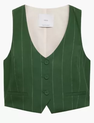 Pinstripe Suit Vest