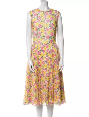 Floral Print Midi Dress