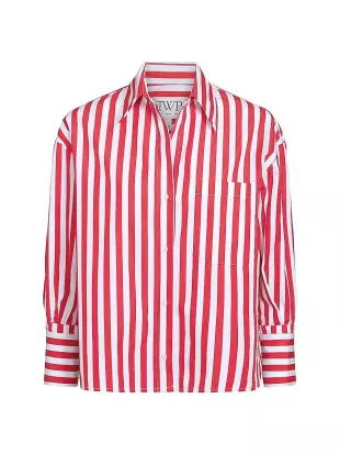 J.D. Striped Cotton Button-Front Shirt