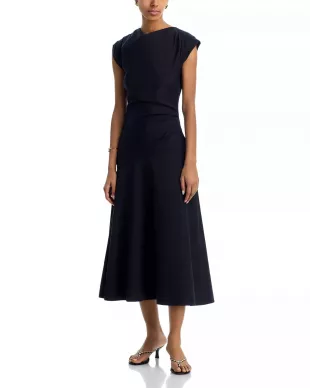 Lisette Cotton Poplin Midi Dress