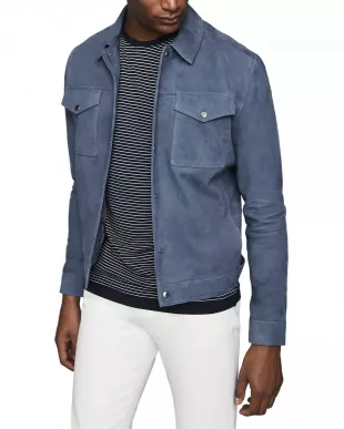 Jagger Suede Trucker Jacket