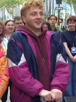 The Today Show Sam Tutty Colorblock Windbreaker Jacket