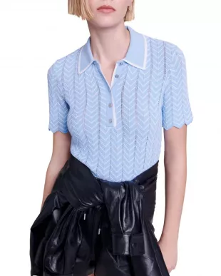 Maximal Chevron Knit Top