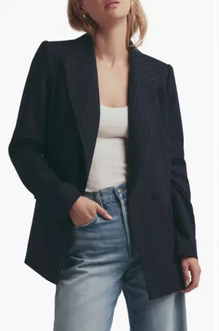 The Suits You Chalk Stripe Blazer