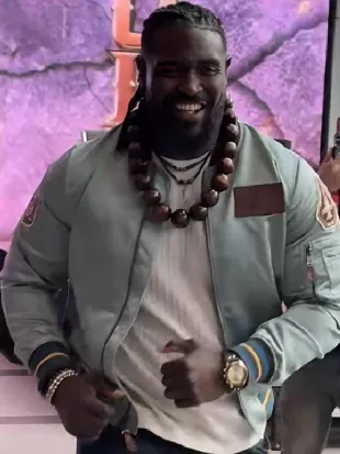 Oba Femi Grey Bomber Jacket