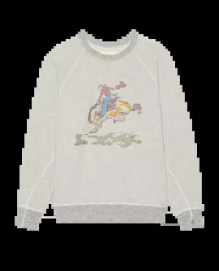 The College Sweatshirt w/ Rider Graphic.