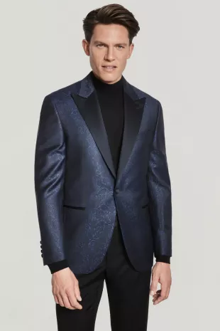 Jack Victor Navy Paisley Dinner Jacket