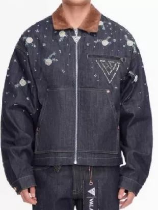 Love Island Beyond The Villa S02 Chris Seeley Denim Blue Jacket