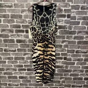 Dress Tiger Print Stretchy Fitted Sleeveless