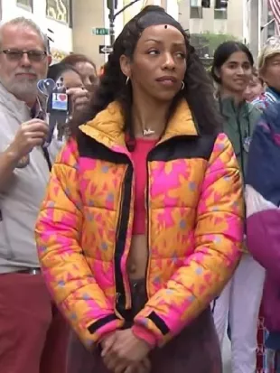 The Today Show Christiani Pitts Flower Puffer Jacket