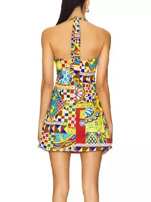 golden blood draped dress Selene Draped Dress L / Yellow main image 1