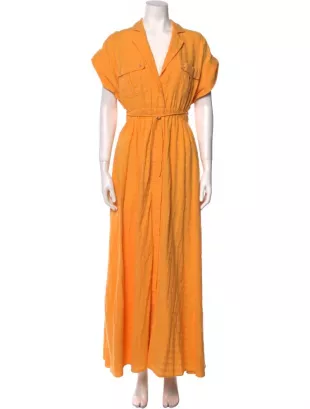 V-Neck Long Dress