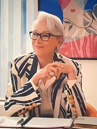 Meryl Streep The Devil Wears Prada 2 Striped Blazer